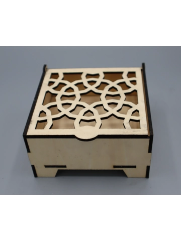 Gift box laser cut lid design 7