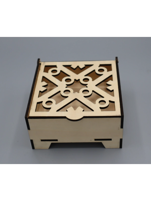 Gift box laser cut design 8