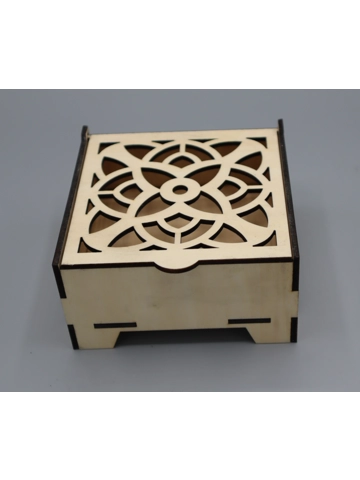 Gift box laser cut design 10