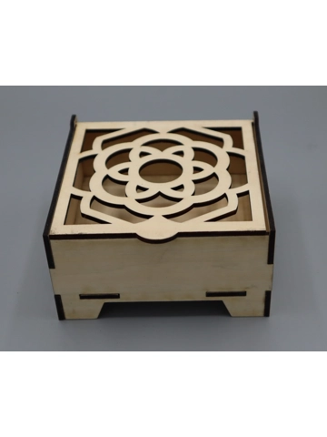 Gift box laser cut design 11