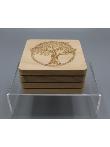 Pine wood Coasters set ..