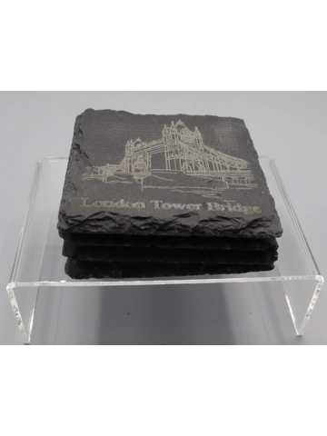 Slate Coasters set of 4 design 2