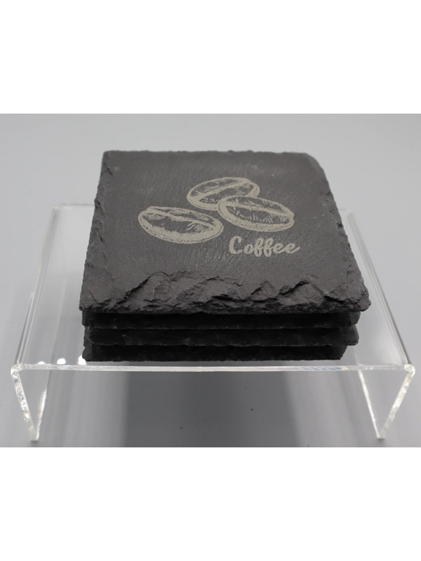 Slate Coasters set of 4 design 3