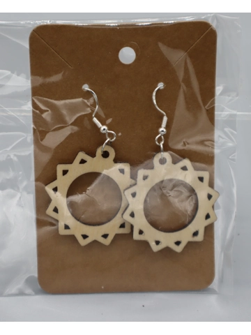 925 Silver Laser cut Earrings Design 1