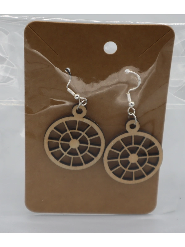 925 Silver Laser cut Earrings Design 3