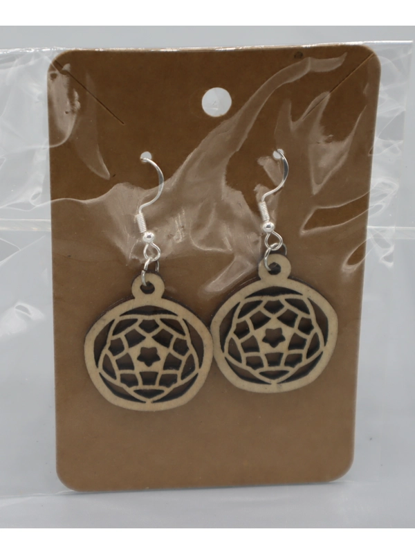 925 Silver Laser cut Earrings Design 4
