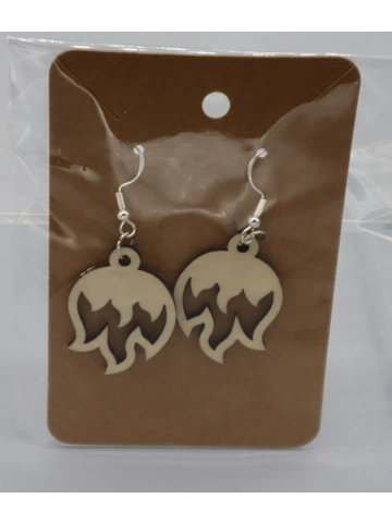 925 Silver Laser Cut Earrings Design 5