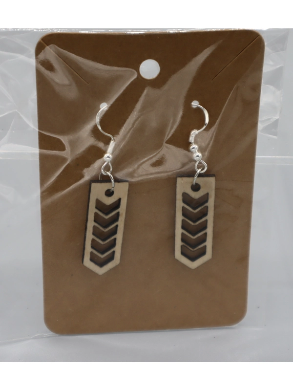925 Silver Laser Cut Earrings Design 9