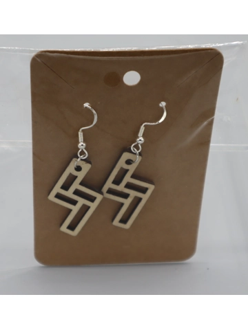 925 Silver Laser Cut Earrings Design 12