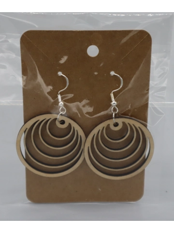 925 Silver Laser Cut Earrings Design 15