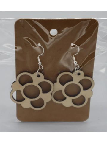 925 Silver Laser cut earrings Design 18