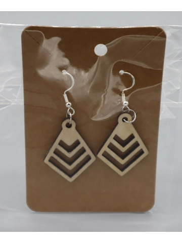925 Silver Laser cut earrings Design 19