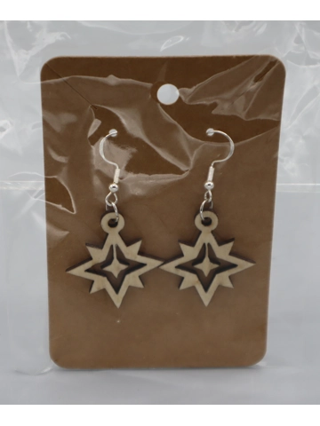 925 Silver Laser Cut Earrings Design 21