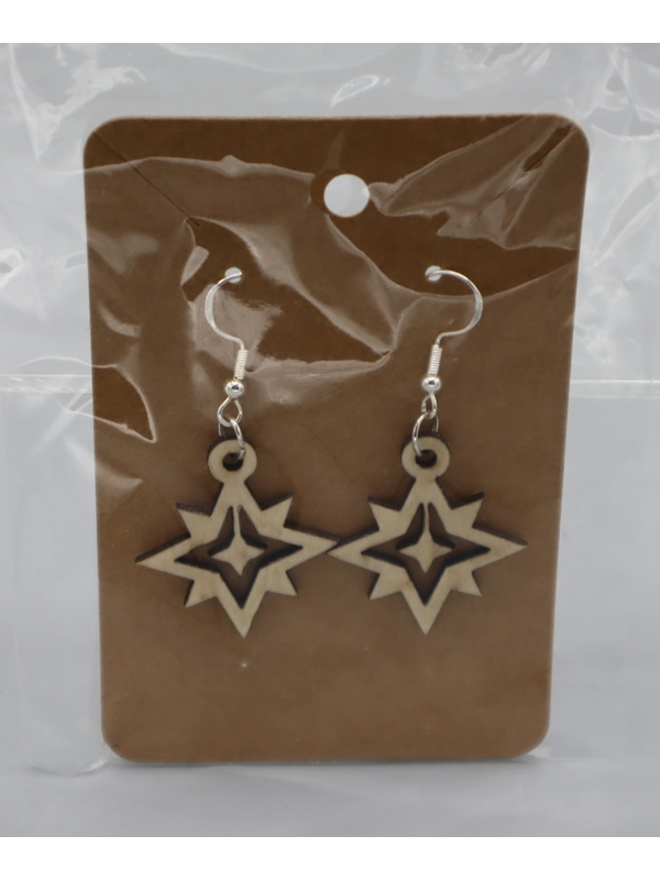 925 Silver Laser Cut Earrings Design 21