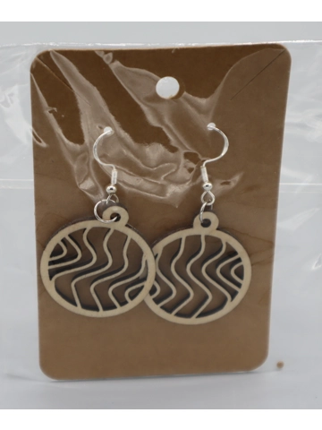 925 Silver Laser Cut Earrings Design 22