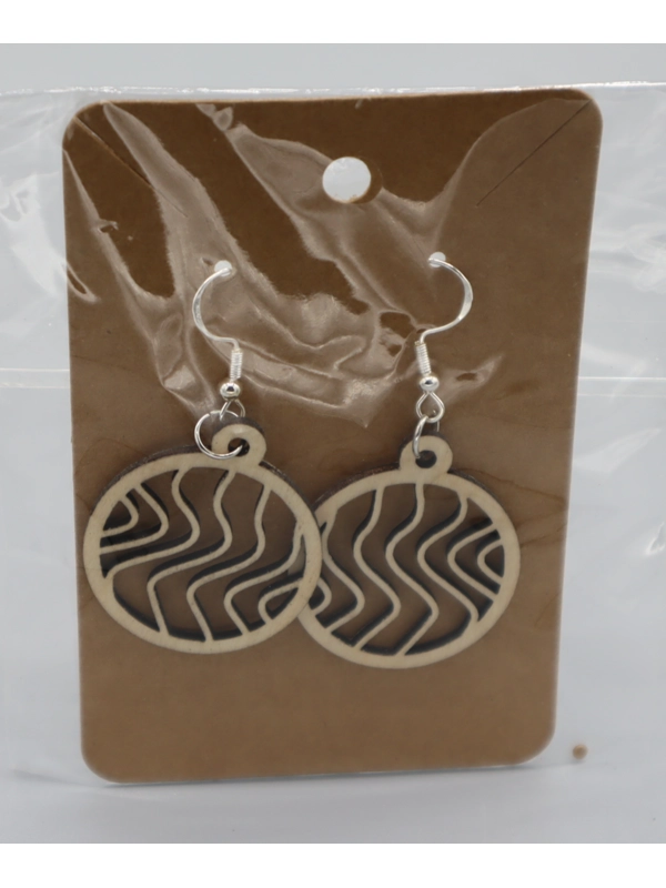 925 Silver Laser Cut Earrings Design 22