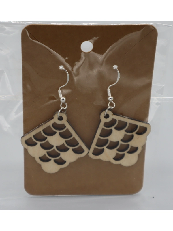 925 Silver Laser Cut Earrings Design 29