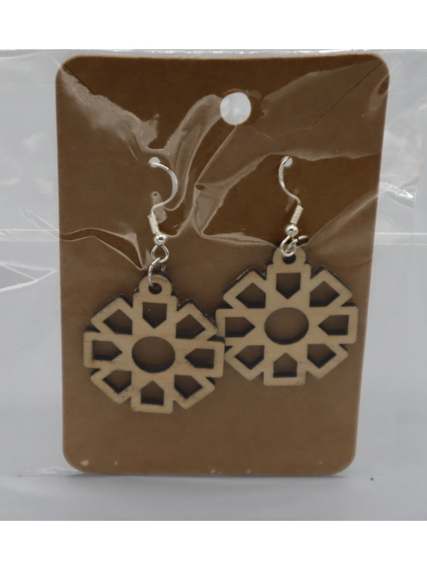 925 Silver Laser Cut Earrings Design 31