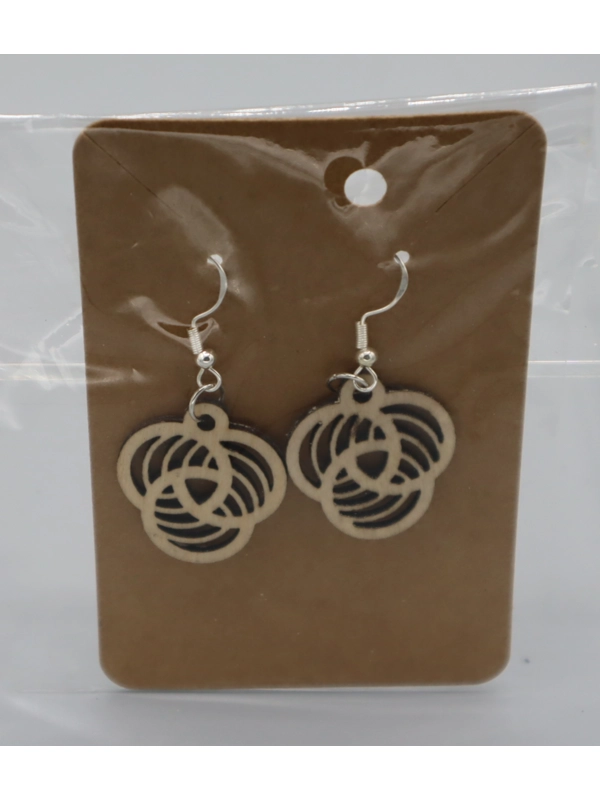 925 Silver Laser Cut Earrings Design 36