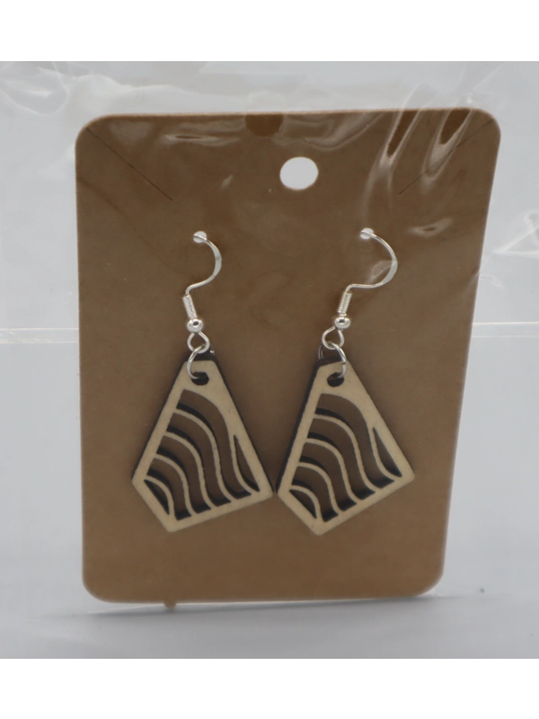 925 Silver Laser Cut Earrings Design 37