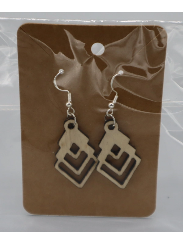 925 Silver Laser Cut Earrings Design 44