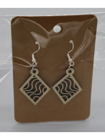 925 Silver Laser Cut Earrings Design 46