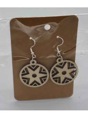 925 Silver Laser Cut Earrings Design 47