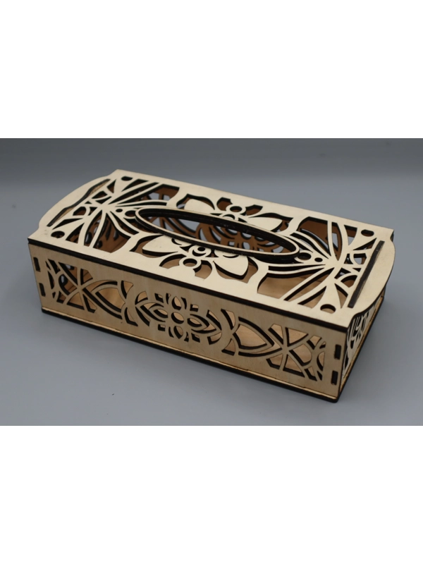 laser cut Tissue box