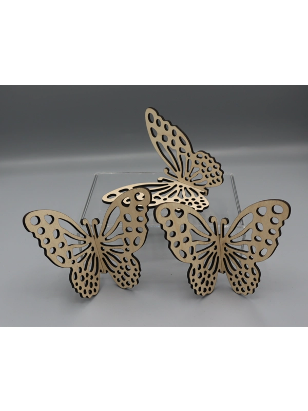 Laser cut 3d Butterflies 3 pack desiign 4