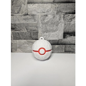 Pokeball bauble with snowflake pattern