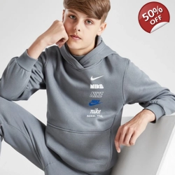 Nike Multi Logo Hoodie Junior