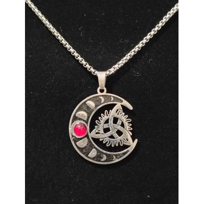 Celtic Moon Phase Necklace Celtic Moon Phase Necklace