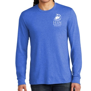 Knight Crew Royal Long Sleeve TriBlend Tee