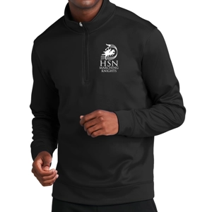 Knight Crew Black Performance Fleece 1/4-Zip Pullover