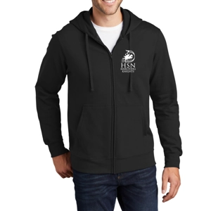 Knights Black Fleece Full-Zip Hooded Sweatshirt