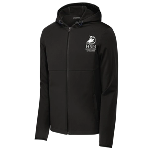 Knights Black Sport-Tek® Hooded Soft Shell Jacket