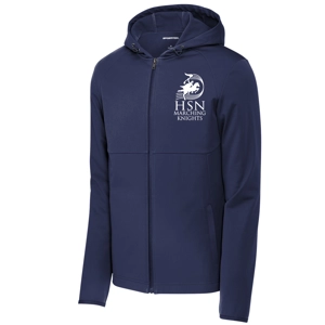 Knights Navy Sport-Tek® Hooded Soft Shell Jacket