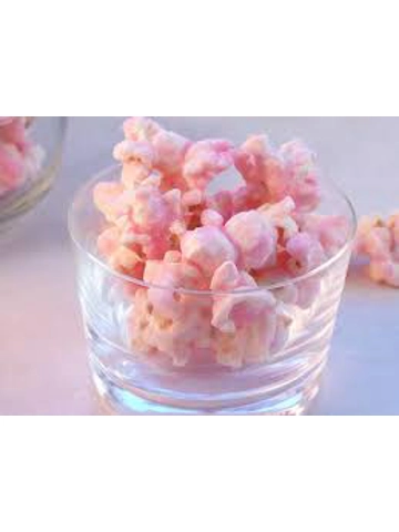 Pink popcorn. (Strawberry)