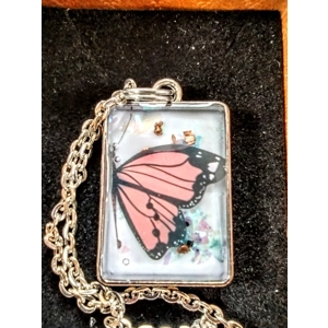 Reiki charged handmade butterfly pendant