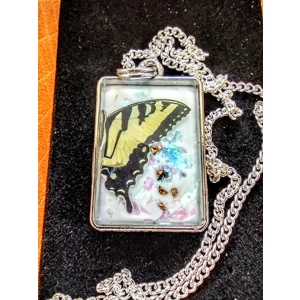 Reiki charged handmade butterfly pendant