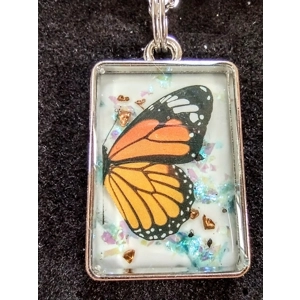 Reiki charged handmade butterfly pendant