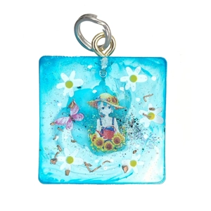 Reiki charged handmade pendant / keyring