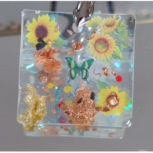 Reiki charged handmade pendant / keyring