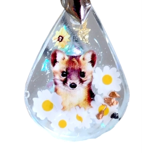 Reiki charged handmade pendant Pine Martin