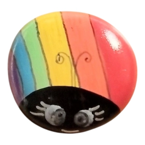 A Hug in a Bug Rainbow colour good luck bug