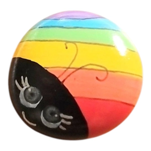 A Hug in a Bug Rainbow colour good luck bug
