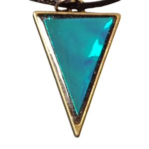 Handmade ocean blue Pendant containing Supercharged Minera..