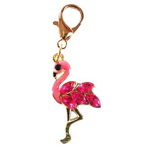Beautiful Cute Flamingo Keyring/Handbag Charm