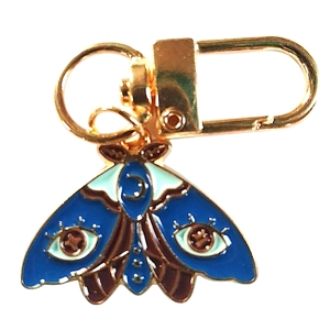 Beautiful moth / butterfly Keyring/Handbag Charm