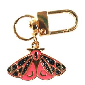 Beautiful moth / butterfly Keyring/Handbag Charm